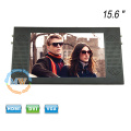 Commercial advertising 15.6 inch wide screen car bus monitor with 24V